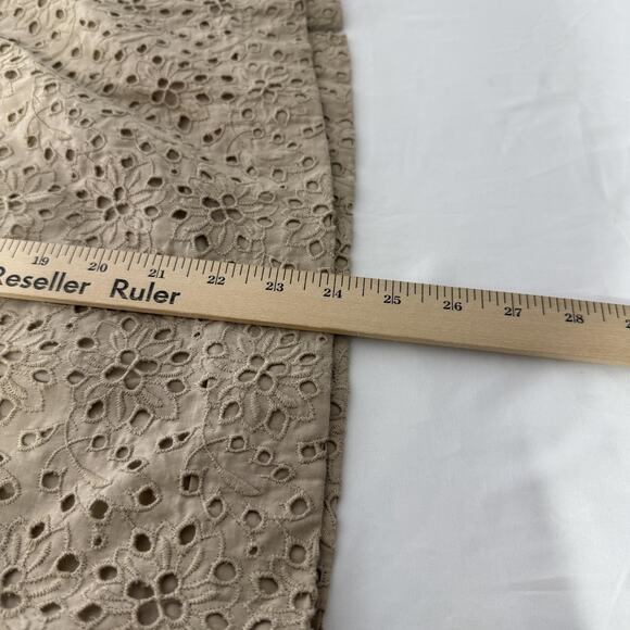 Talbots Skirt Womens 20W Eyelet Embroidered Lined Floral Plus Size Summer Casual - Picture 6 of 6